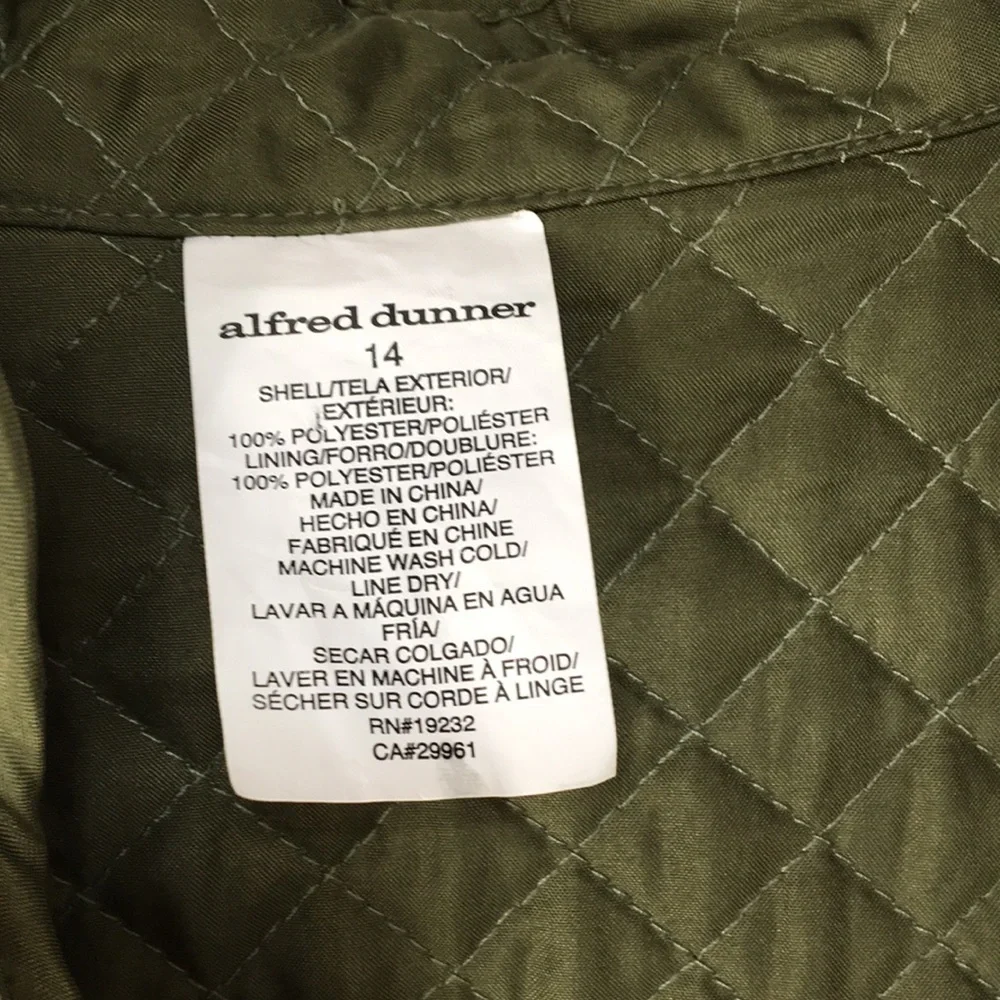 Alfred Dunner Women’s Cactus Ranch Floral Quilted Jacket Size 14 NEW with Tags